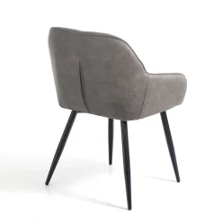 Viadurini Living Moderne Stühle-Esszimmerstuhl aus Leder in Antikoptik 2-teilig - Garbina