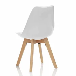 Viadurini Living Moderne Stühle-Esszimmerstuhl aus PVC und Holz mit Kunstledersitz, 4 Stück - Fachwissen