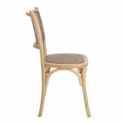 Viadurini Living Klassische Stühle-Esszimmerstuhl aus Rattan und Holz Klassisches Design Homemotion - Meridia