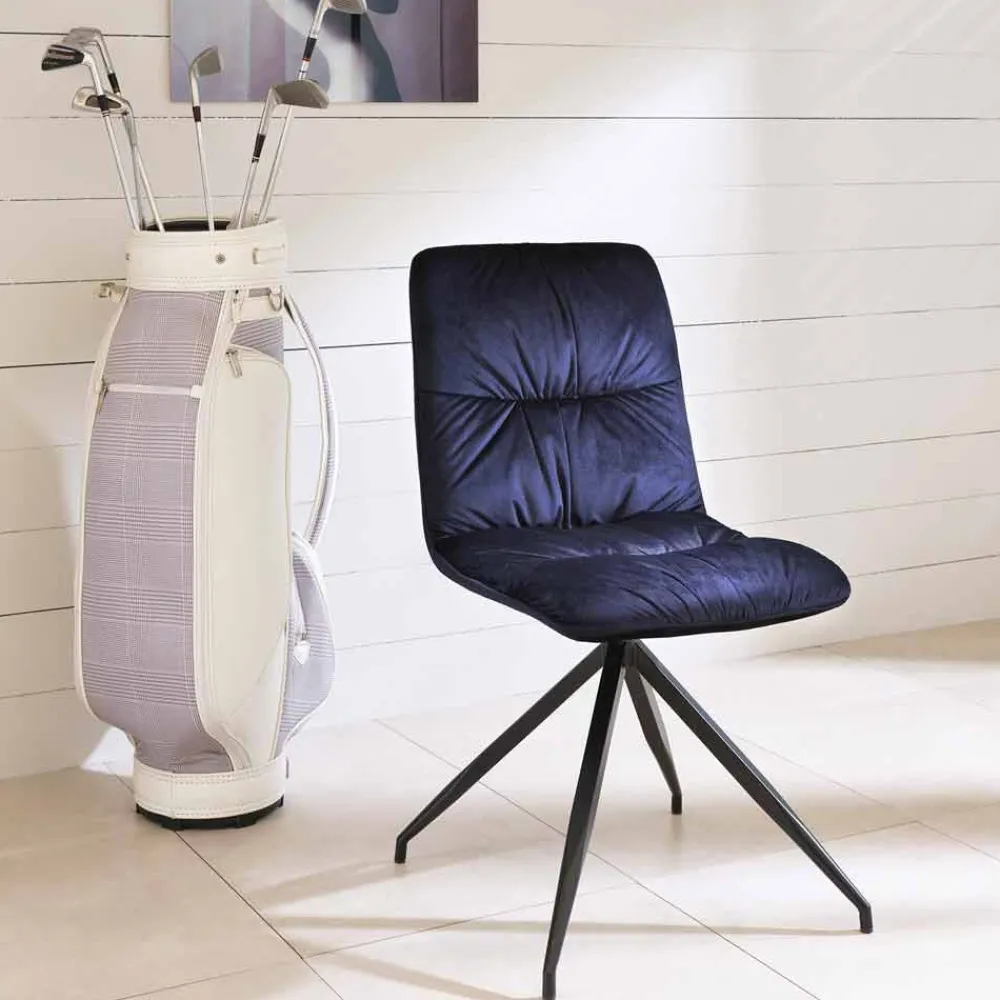 Viadurini Living Design Stühle-Esszimmerstuhl in modernem Design mit Stoffbezug - Chiara