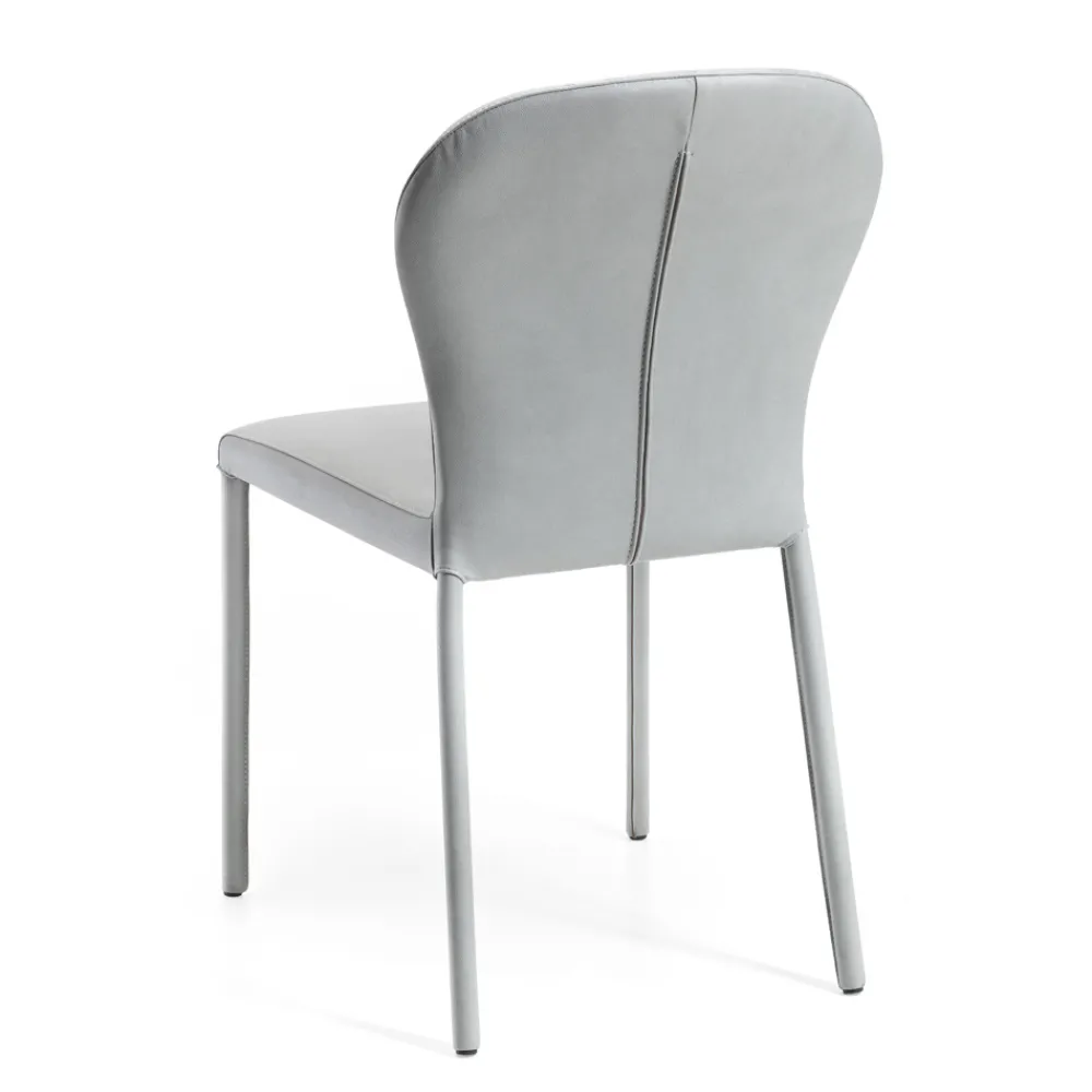 Viadurini Living Design Stühle-Esszimmerstuhl komplett mit Stoff „Made in Italy“ bezogen – Plüsch