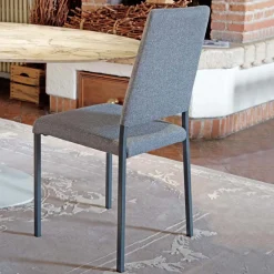 Viadurini Living Design Stühle-Esszimmerstuhl mit abnehmbarem Bezug, gepolstert mit Made in Italy-Stoff – Toyko