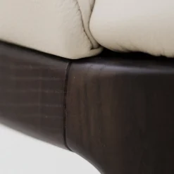 Viadurini Living Moderne Stühle-Esszimmerstuhl mit Armlehnen aus eisfarbenem Leder Made in Italy - Lyanne