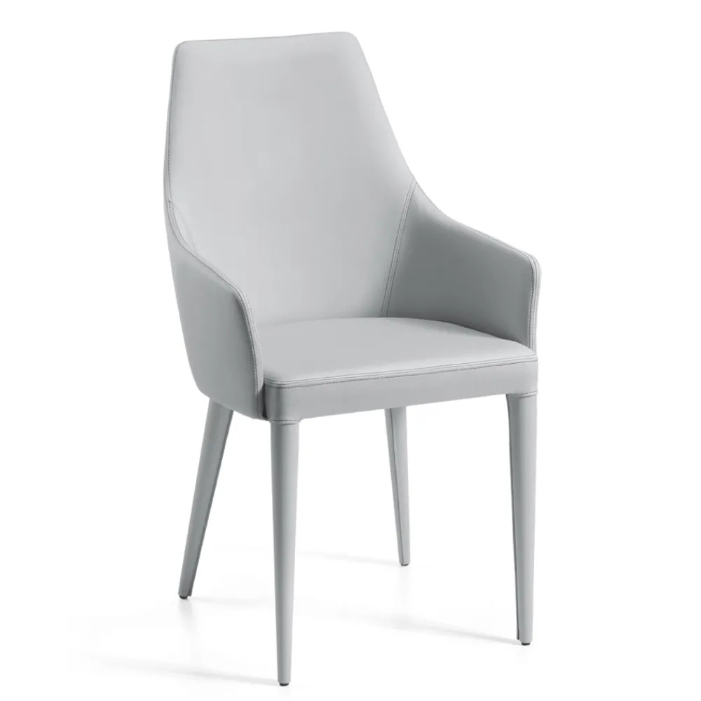 Viadurini Living Design Stühle-Esszimmerstuhl mit Armlehnen, gepolstert mit Stoff „Made in Italy“ – Teddybär