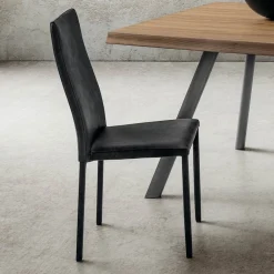 Viadurini Living Moderne Stühle-Esszimmerstuhl mit Ecoleather bezogen in Italien, 2 Stück - belgisch