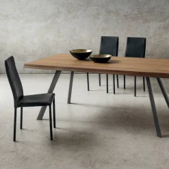 Viadurini Living Moderne Stühle-Esszimmerstuhl mit Ecoleather bezogen in Italien, 2 Stück - belgisch