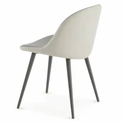 Viadurini Living Moderne Stühle-Esszimmerstuhl mit Ecoleather Sitz Made in Italy, 2 Stück - Nobelio