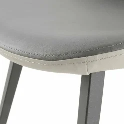 Viadurini Living Moderne Stühle-Esszimmerstuhl mit Ecoleather Sitz Made in Italy, 2 Stück - Nobelio