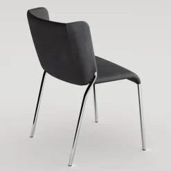 Viadurini Living Moderne Stühle-Esszimmerstuhl mit Ecolederbezug Made in Italy - Giulia