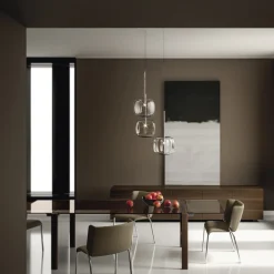 Viadurini Living Moderne Stühle-Esszimmerstuhl mit Ecolederbezug Made in Italy - Giulia