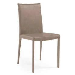 Viadurini Living Design Stühle-Esszimmerstuhl mit niedriger Rückenlehne aus Made in Italy-Stoff – Lenkräder