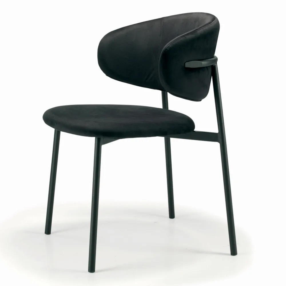 Viadurini Living Design Stühle-Esszimmerstuhl mit Sitz und Rückenlehne aus Samt, hergestellt in Italien – Livorno