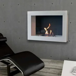 Viadurini Fire Design Wandkamine Bioethanol-Ethanol Wandkamin BLAKE Design 16:9 Panorama mit Aromaterapie made in Italy