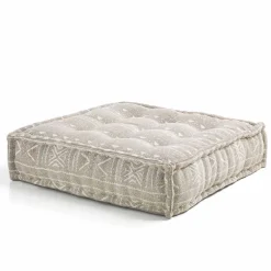 Viadurini Living Sitzsäcke|Sitzsäcke-Ethnischer quadratischer Hocker aus Patchworkstoff oder Samtfaser