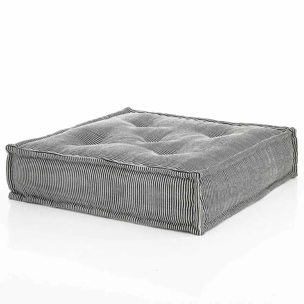 Viadurini Living Sitzsäcke|Sitzsäcke-Ethnischer quadratischer Hocker aus Patchworkstoff oder Samtfaser