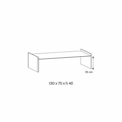 Viadurini Living Moderne Couchtische-Extra klarer Couchtisch aus Glas mit Abschrägung Made in Italy - Imperativo