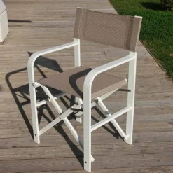 Viadurini in the Garden Gartenstühle Metall-Faltbare Leinwand Regiestuhl, Made in Italy, 2 Stück - Susy
