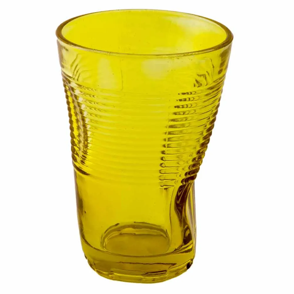 Viadurini Kitchen Gläser Set-Farbige Glas Cocktailgläser 12 Stück zerknittertes Design - Sarabi