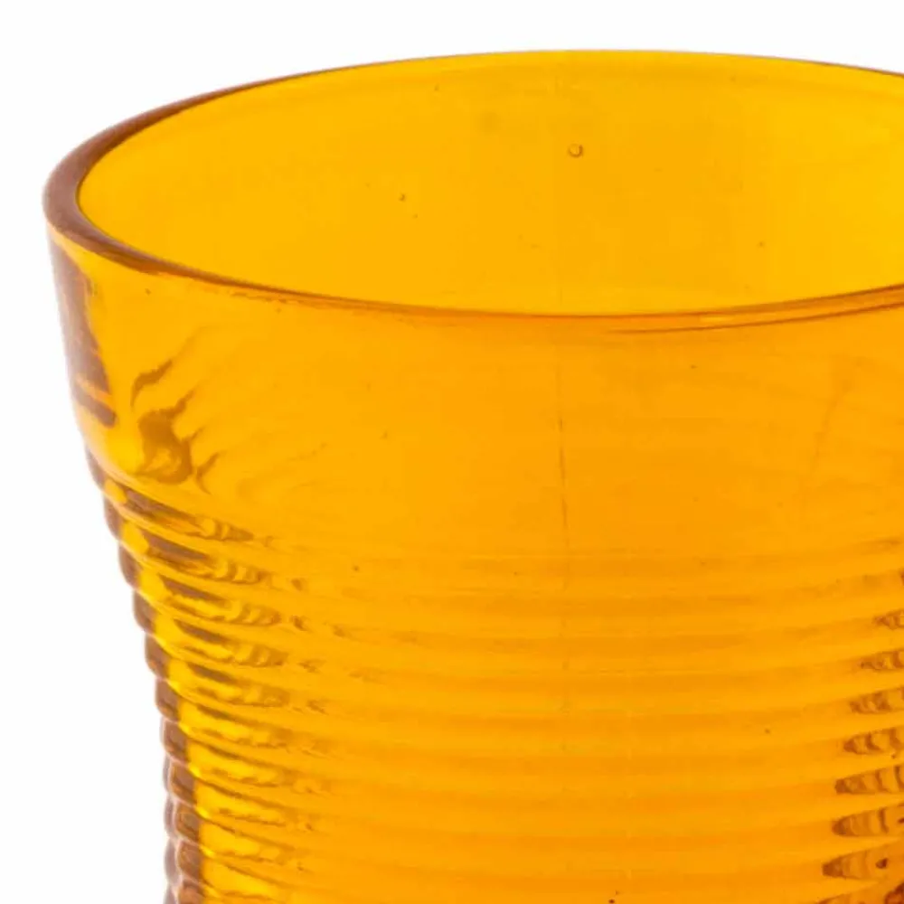 Viadurini Kitchen Gläser Set-Farbige Glas Cocktailgläser 12 Stück zerknittertes Design - Sarabi