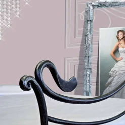 Viadurini Night Design Maßgeschneiderte Möbel|Schmiedeeisen Doppelbetten-Febo Doppelbett aus Schmiedeeisen in Design