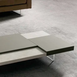 Viadurini Living Moderne Couchtische-Fenix Couchtisch mit transparenten Füßen Made in Italy - Justin