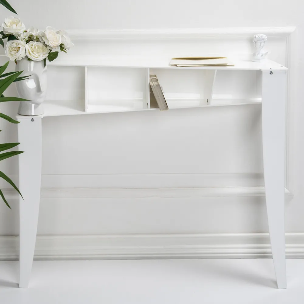 Viadurini Living Konsolentisch Flur-Feste Konsole mit 4 Objektaufbewahrungsfächern aus PMMA, hergestellt in Italien – Aladdin