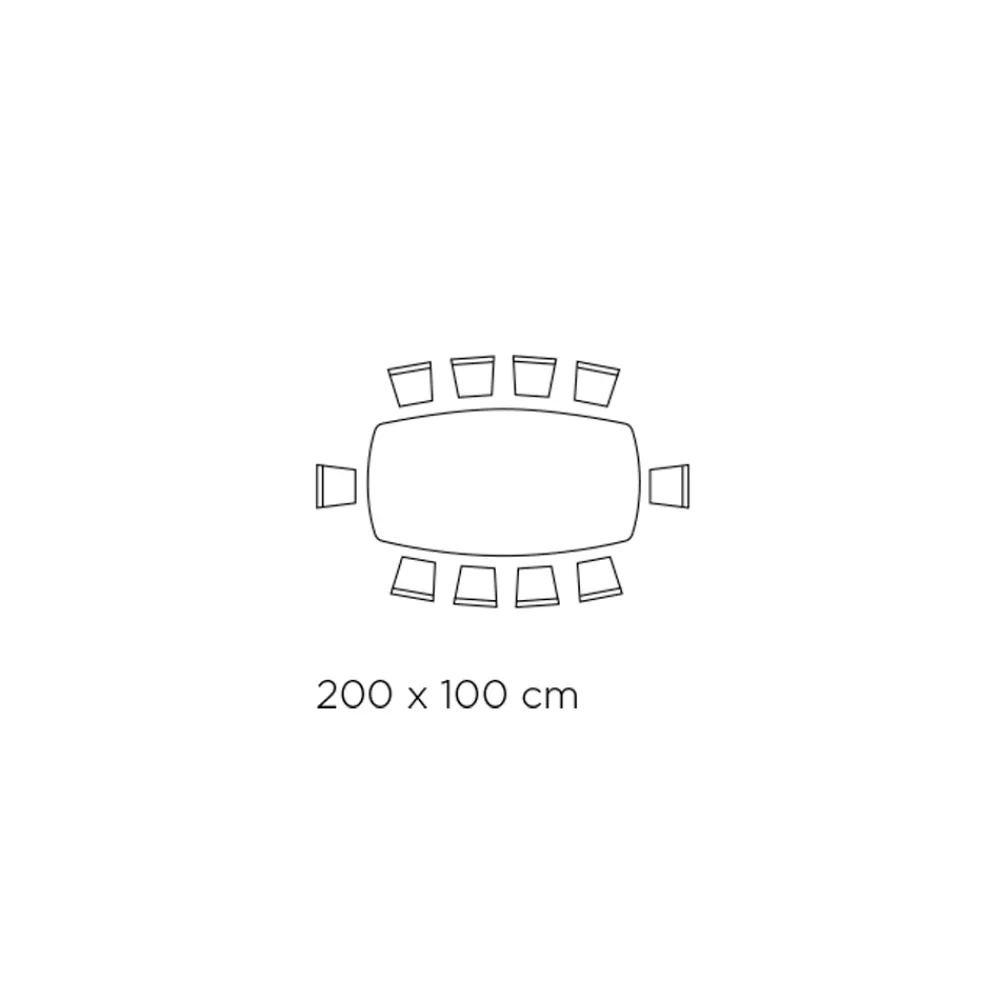 Viadurini Living Esstische-Fester Esstisch mit Fassplatte aus Keramik, hergestellt in Italien – Gläser