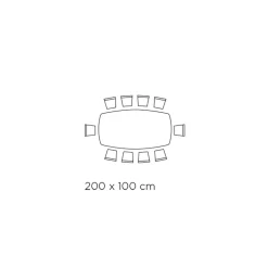 Viadurini Living Esstische-Fester Esstisch mit tonnenförmiger Platte aus Keramik, hergestellt in Italien – Gläser