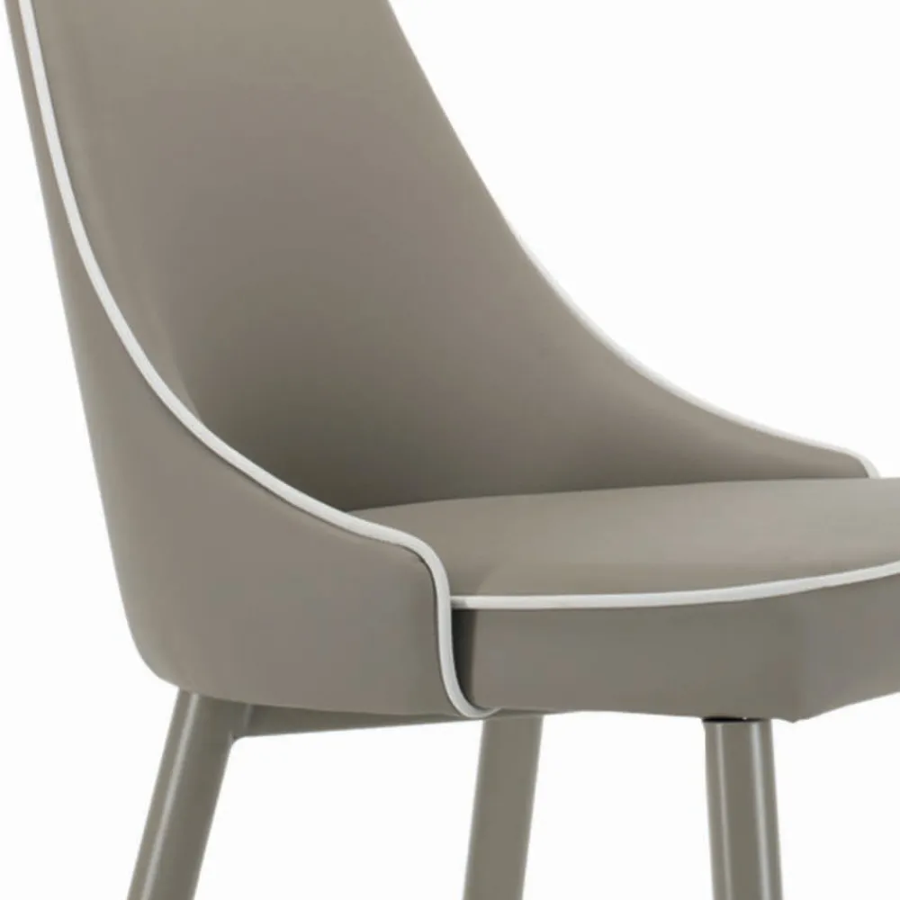 Viadurini Living Küchenhocker-Fester Hocker mit Stahlbeinen und gepolstertem Sitz, hergestellt in Italien – Genua