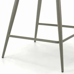 Viadurini Living Küchenhocker-Fester Hocker mit Stahlbeinen und gepolstertem Sitz, hergestellt in Italien – Genua