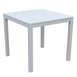 Viadurini in the Garden Gartentische Fest-Fester quadratischer Gartentisch aus Aluminium - Marker