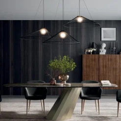 Viadurini Living Esstische-Fester rechteckiger Tisch aus Stahl und Keramik, hergestellt in Italien – Hose