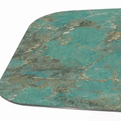 Viadurini Living Esstische-Fester Tisch aus polierter Amazonit-Keramik, hergestellt in Italien – Grotta