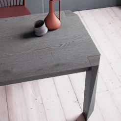 Viadurini Living Esstische Nach Mass|Esstische-Fester Tisch mit abgeschrägter Tischlerplatte, hergestellt in Italien – Tratto