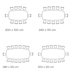 Viadurini Living Esstische-Fester Tisch mit fassförmiger Keramikplatte und Stahlgestell, hergestellt in Italien – Ezzellino