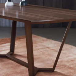 Viadurini Living Esstische Nach Mass|Esstische-Fester Tisch mit geformter Platte und Holzsockel, hergestellt in Italien – Digory