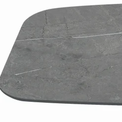 Viadurini Living Esstische-Fester Tisch mit schwarzem Stahlgestell und Laminatplatte, hergestellt in Italien – Gläser