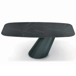 Viadurini Living Esstische-Fester Tisch mit tonnenförmiger Laminatplatte, hergestellt in Italien – Hose