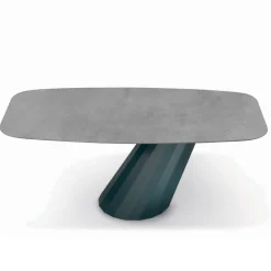 Viadurini Living Esstische-Fester Tisch mit tonnenförmiger Laminatplatte, hergestellt in Italien – Hose