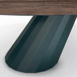 Viadurini Living Esstische-Fester Tisch mit tonnenförmiger Laminatplatte, hergestellt in Italien – Hose