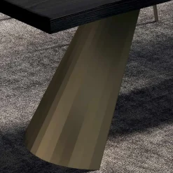 Viadurini Living Esstische-Fester Tisch mit unregelmäßiger entrindeter Kante, hergestellt in Italien – Gläser