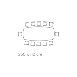 Viadurini Living Esstische-Fester tonnenförmiger Tisch mit Laminat- und Stahlplatte, hergestellt in Italien – Grotta