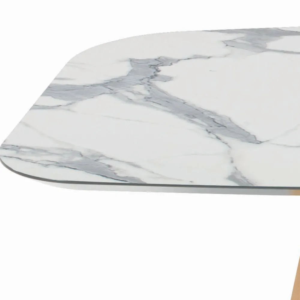 Viadurini Living Esstische-Fester tonnenförmiger Tisch aus Laminat und Eschenholz, hergestellt in Italien – Norden