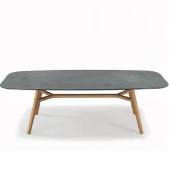 Viadurini Living Esstische-Fester tonnenförmiger Tisch aus Laminat und Eschenholz, hergestellt in Italien – Norden