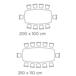 Viadurini Living Esstische-Fester tonnenförmiger Tisch aus Laminat und Eschenholz, hergestellt in Italien – Norden