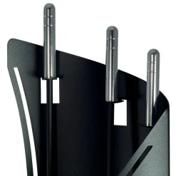 Viadurini Fire Design Kaminbesteck-Fester Werkzeughalter mit 3 in Italien hergestellten Kaminbestecken – Turban