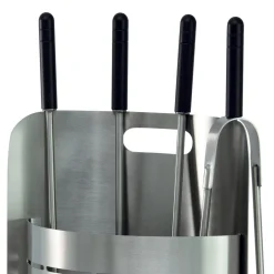 Viadurini Fire Design Kaminbesteck-Fester Werkzeughalter mit 4 Werkzeugen für den Kamin, hergestellt in Italien – Bonsai