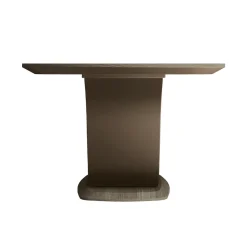 Viadurini Living Esstische-Fester Wohnzimmertisch aus Massivholz mit zentralem Sockel – Luuk