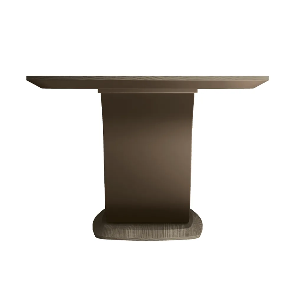 Viadurini Living Esstische-Fester Wohnzimmertisch aus Massivholz mit zentralem Sockel – Luuk