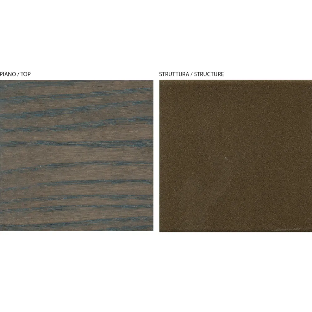 Viadurini Living Esstische-Fester Wohnzimmertisch aus Massivholz mit zentralem Sockel – Luuk